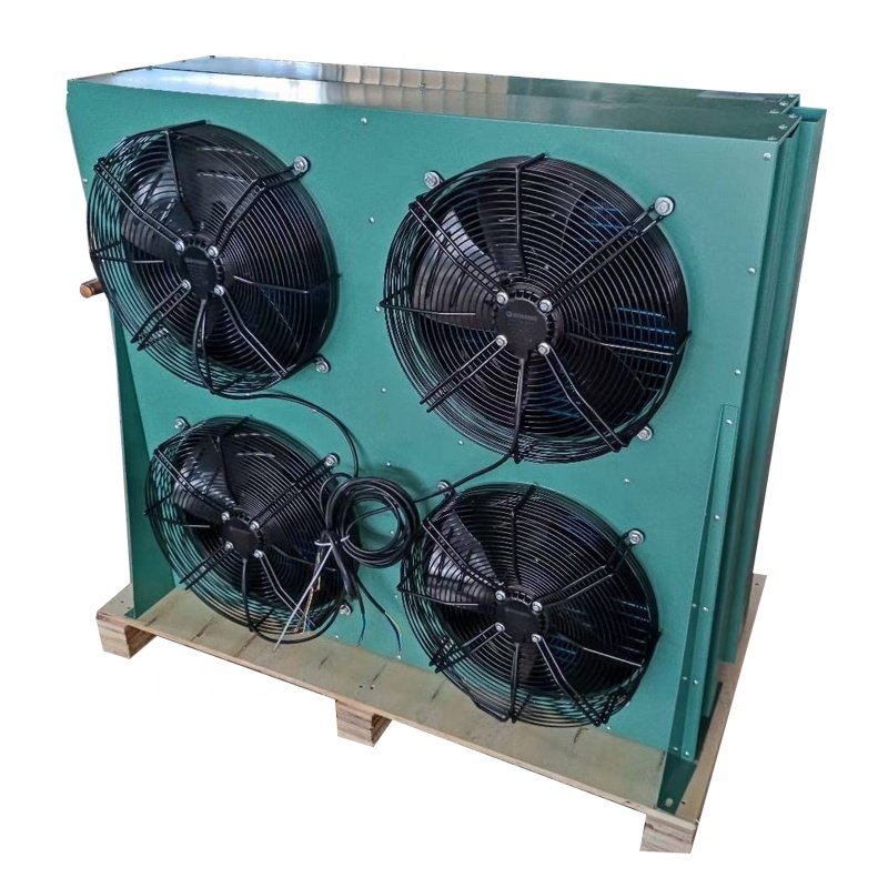 Factory Price Four Fans Air Cooled Condensing Unit Low Temperature Condensing Unit Evaporator and Condensing Unit