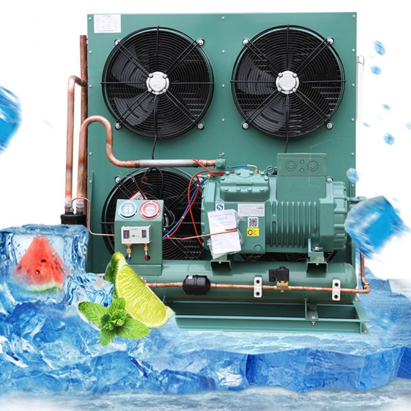 5hp 8hp 10hp 12hpHot Sale Refrigeration Unit Air Cooled Open Type Cold Storage Condensing Unit for Cold Storage Room