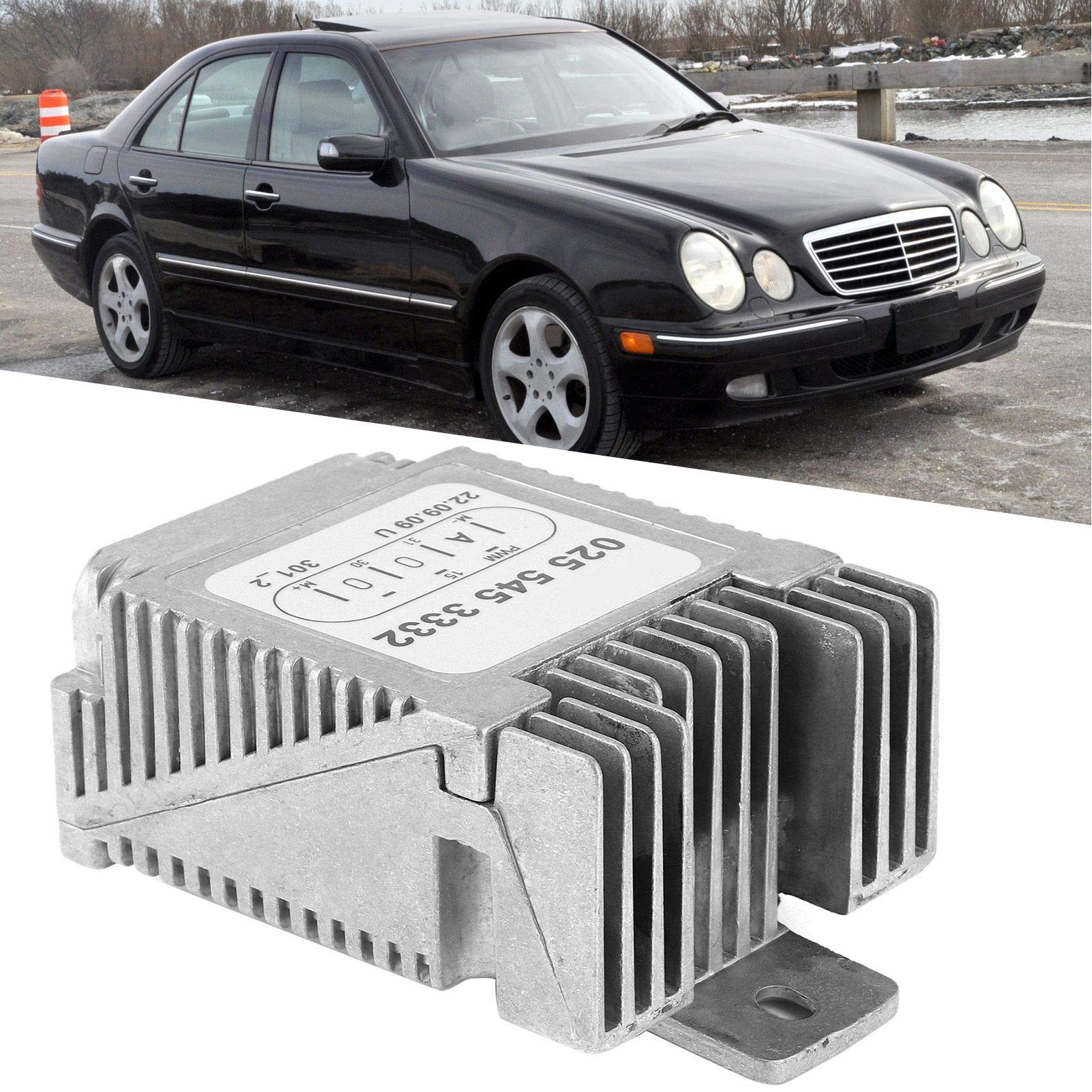 0255453332 Engine Radiator Cooling Fan Control Module Unit for Mercedes-Benz C230 C280 E300 E430 E55 AMG SLK230 1997-2003