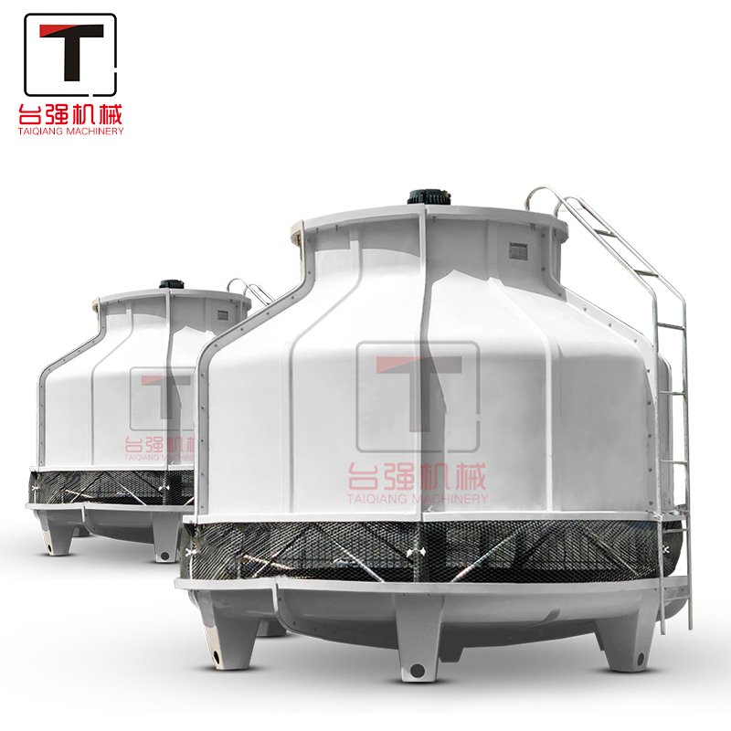 Large Circular Fiberglass Cooling Tower, Capacity Ranging From 8 to 100 Tons.