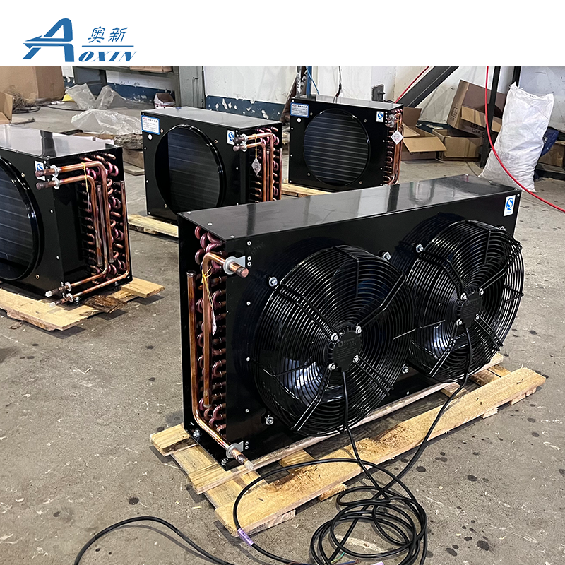 Tailor Made FNH Series Air Cooled Condenser H Type Condenser with 2 Fans