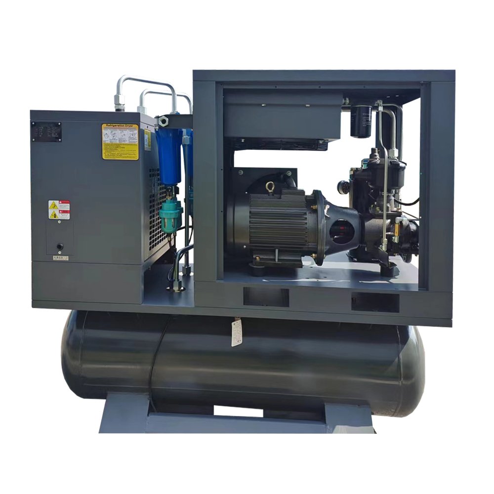 7.5KW 10HP All in One Integrated Combined Fixed Speed Screw Air Compressor for Laser Cutting Machine