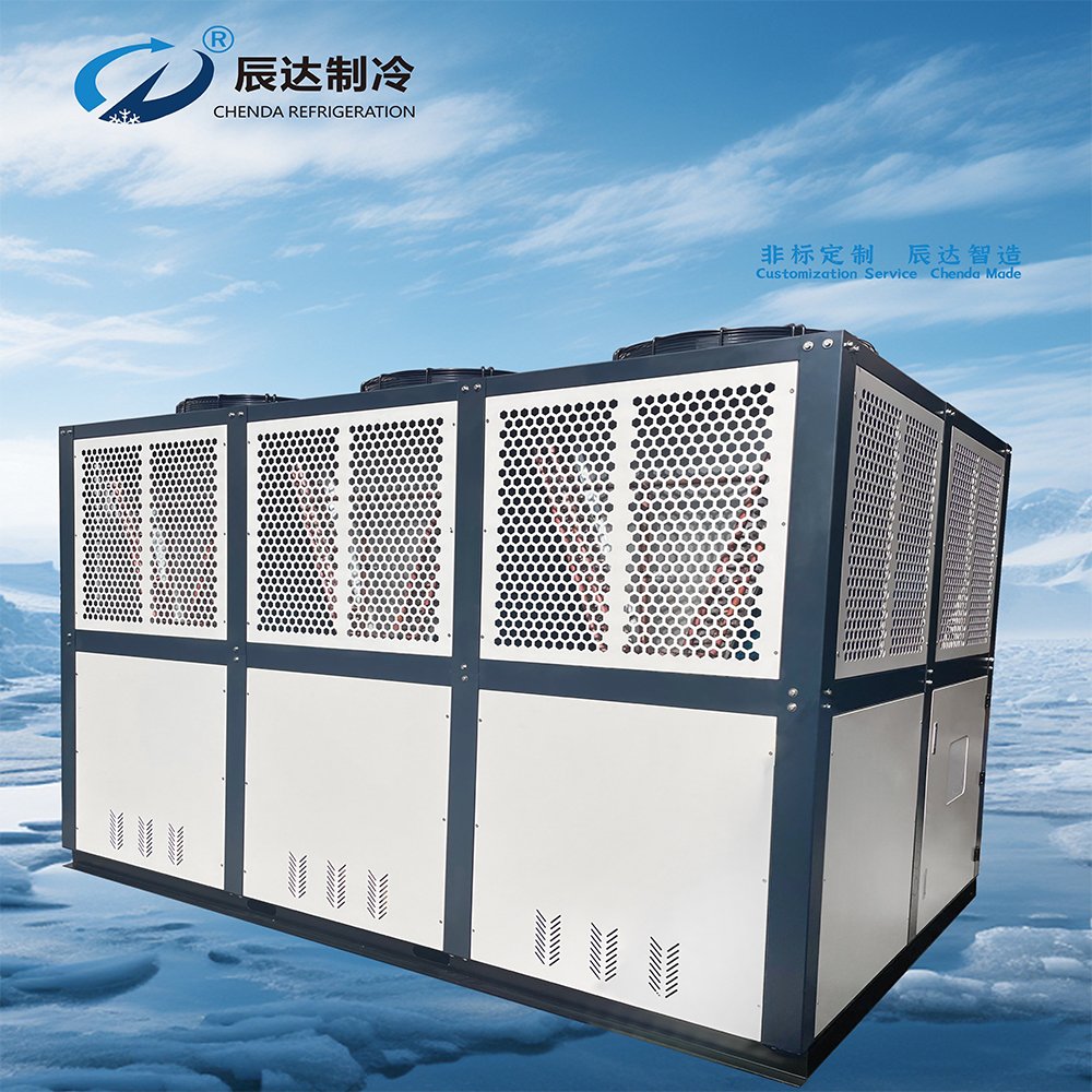 CEHNDA 35HP Air Cooled Condensing Unit Big Capacity 6 Fans with Triple Compressors 380V 50HZ 220V Core Component Motor Box Type