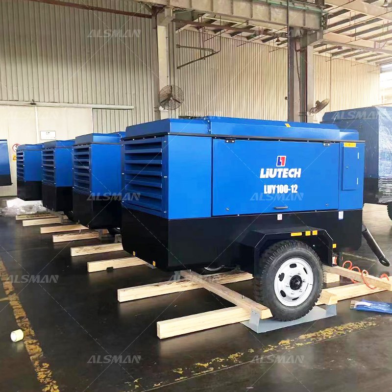 Liutech Atlas Copco Mobile air Compressor LUY160 17bar 565 Cfm 176 kw Portable Compressor Screw diesel Compressor