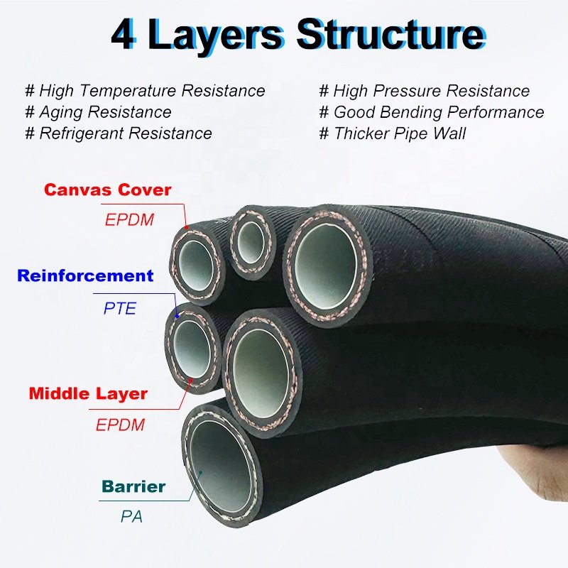 L Type 1/2" 3m/pc Flexible Rubber Hose for Air Conditioning Condensing Applications