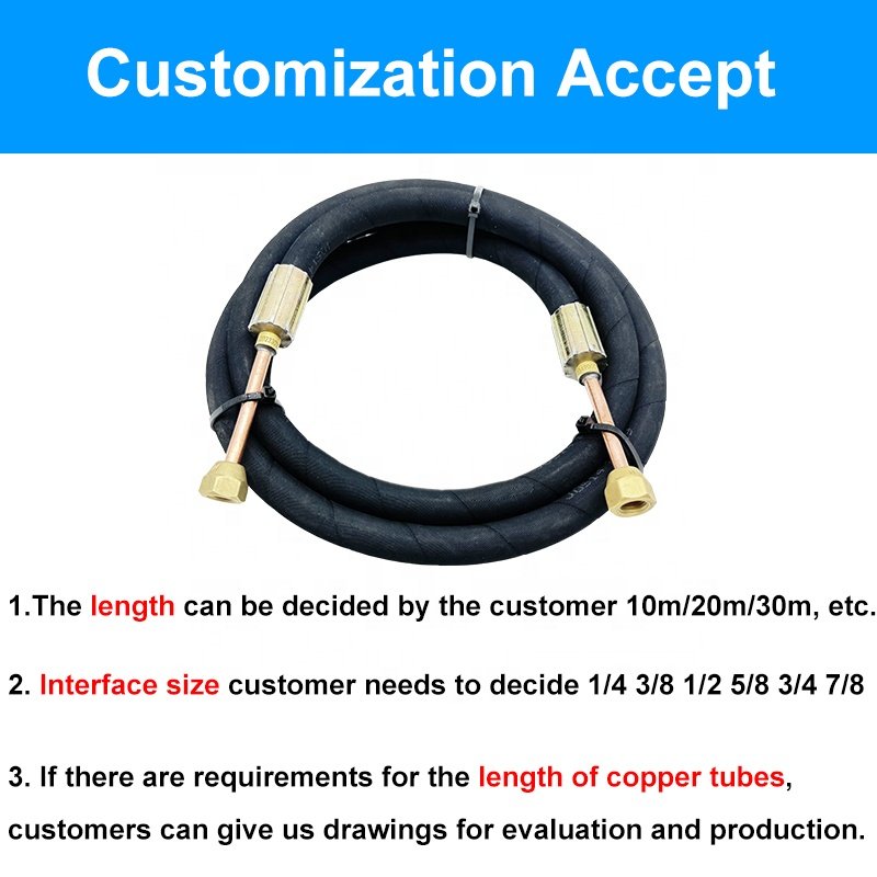 L Type 1/2" 3m/pc Flexible Rubber Hose for Air Conditioning Condensing Applications