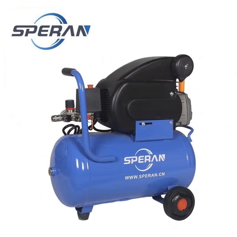 SPERAN Compresor Para Pintar Coches Portable 2Hp 24L Direct-Driven Piston Air Compressor