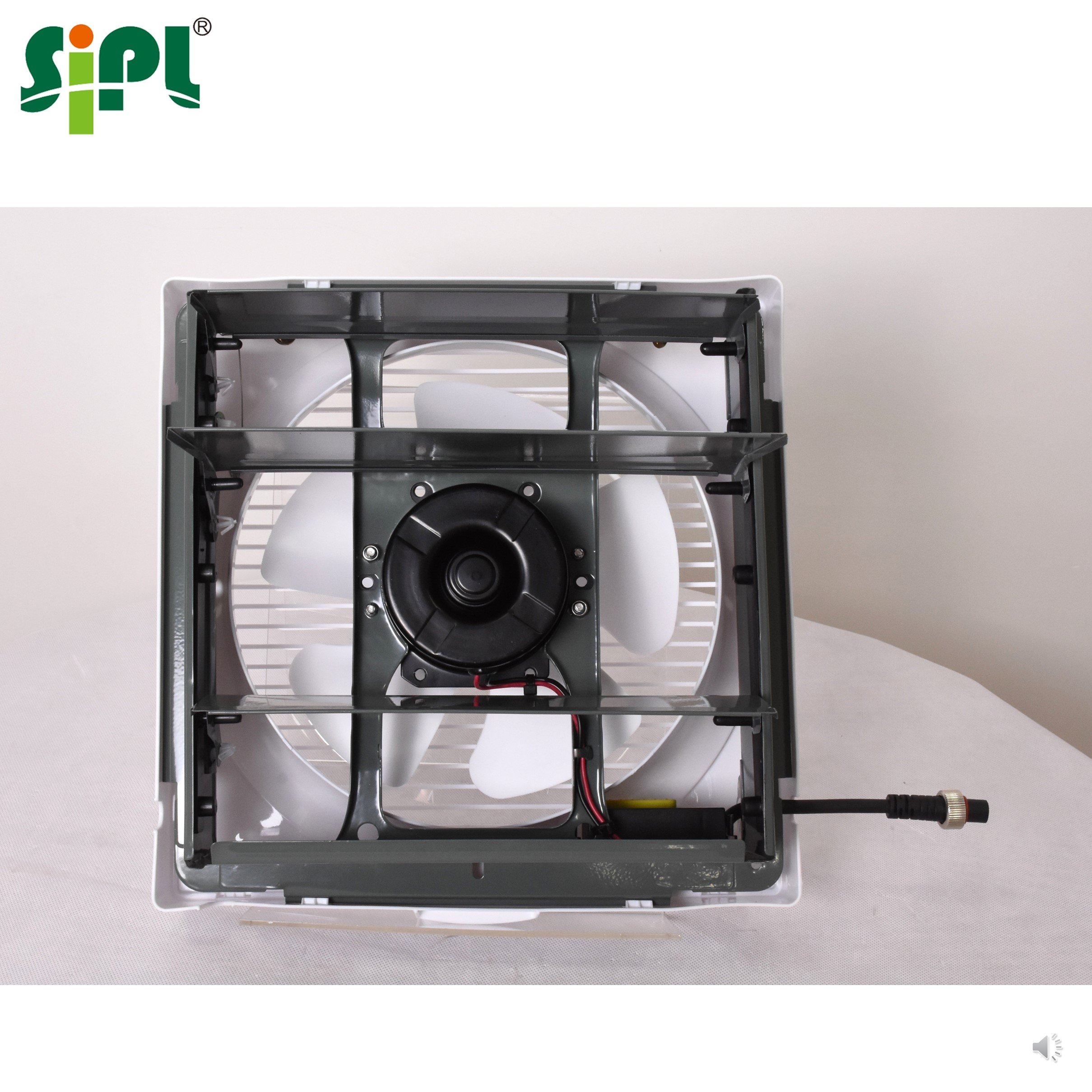 Smart & Energy Saving DC Ventilation Fan Blower Wall Mount Shutter Vent Solar Panel with Battery Power Bathroom Air Exhaust Fan