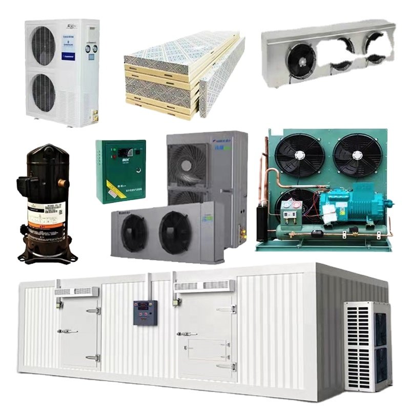 4-in-1 Cold Storage Equipment 3/4HP Panas-onic Comprehensive Condensing Unit with Compressor Valve Fan Box