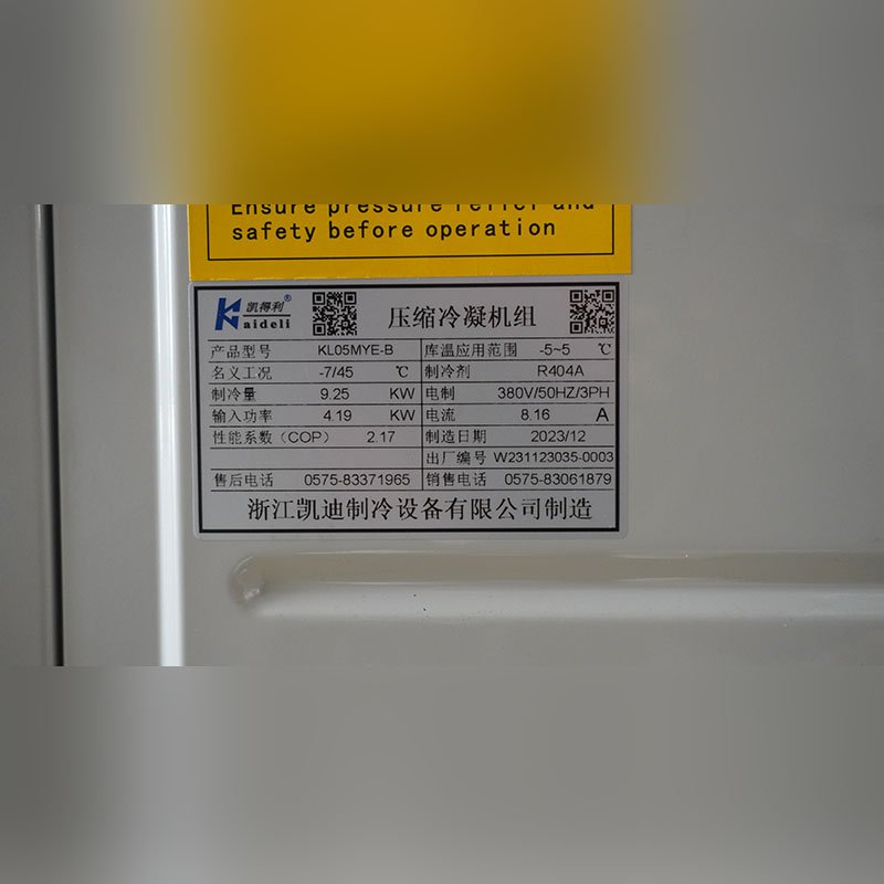 Cold Room Storage Industrial Refrigeration Mini 3hp Blast Freezer Condensing Units Walk in Freezer