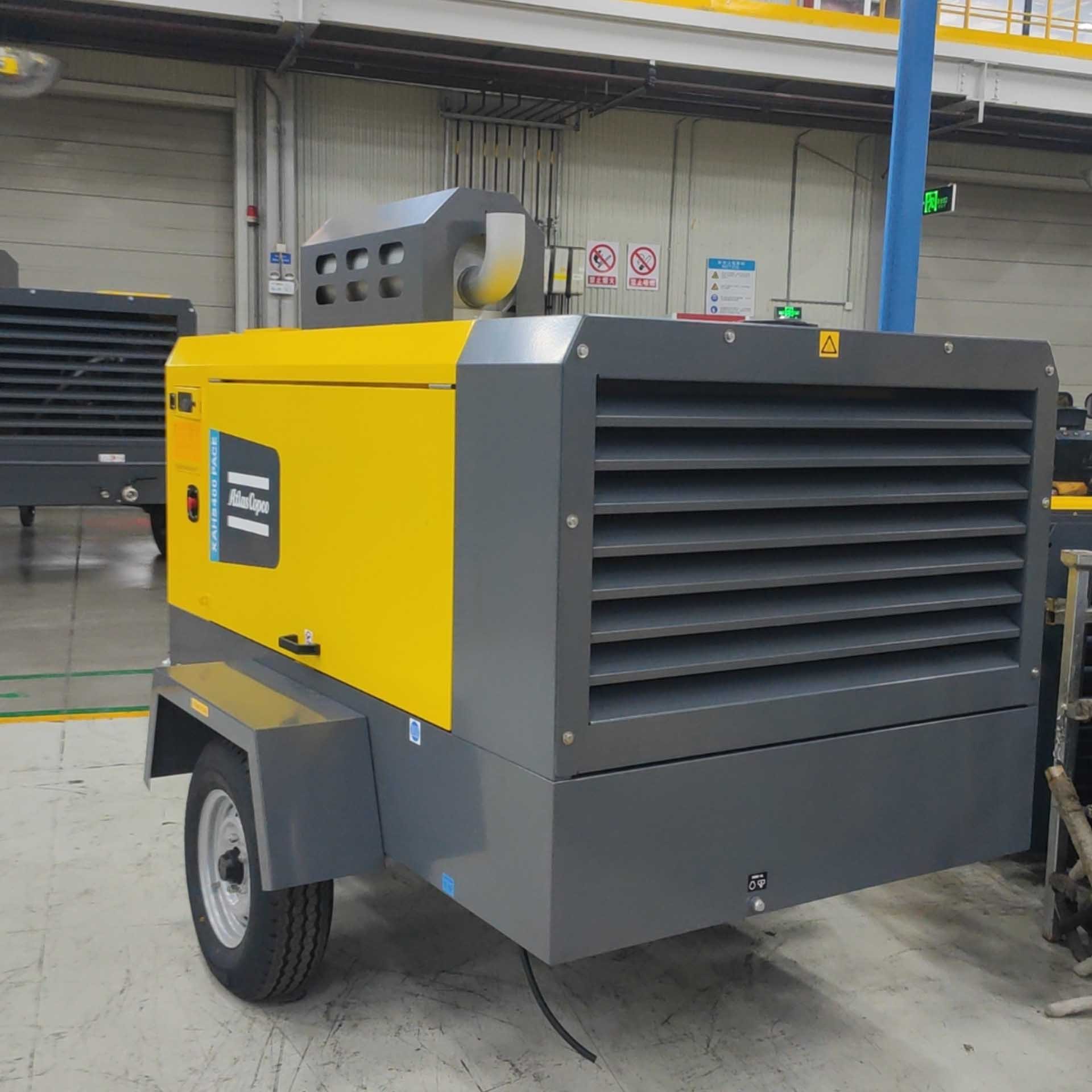 185 Cfm 5 Bar 7 M3 Diesel Compressor Screw Mobile Air Compressor Liutech LUY 050-7