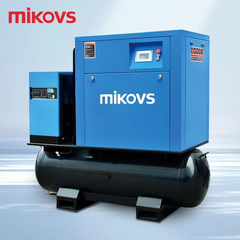 China Industrial Equipment 7.5 11 15 22 Kw 10 15 20 30 HP 8 Bar Silent Electric Rotary Screw Air Compressor with Dryer