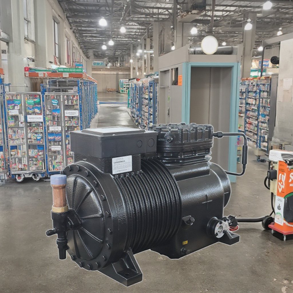 Huarui Industrial Water Chiller Machine Air-Cooled Unit With Semi-Enclosed Piston Engine Two Three Cylinder Condensing Unit