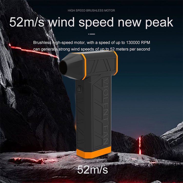 Multi-Functional Mini Jet Turbo Fan 130000RPM 8000mAh Rechargeable HandHeld Air Duster Car Dryer Blower Mini Blower