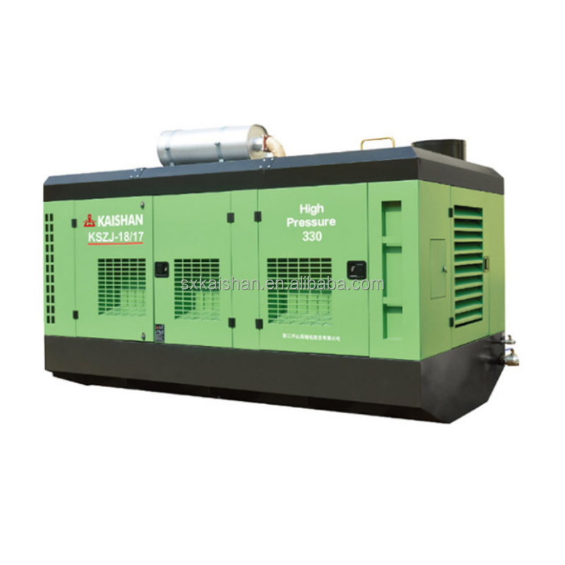 Kaishan Kszj-18/17a 600cfm 650 Cfm diesel Screw 17 bar Mining air Compressor for Water Well