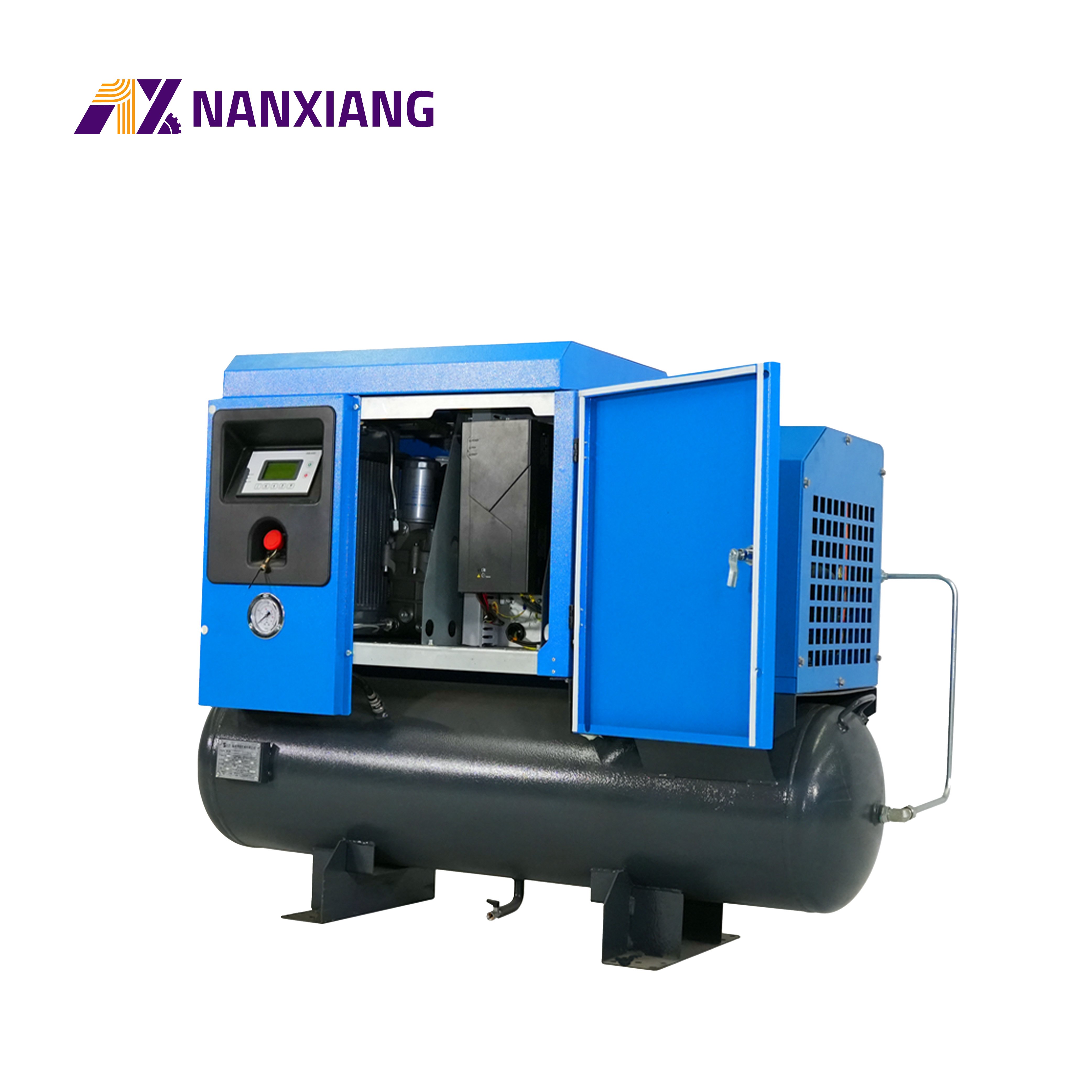 China Supplier 5.5kw Low Noise Portable Vsd Air Compressor Combined Industrial Screw Air Compressor