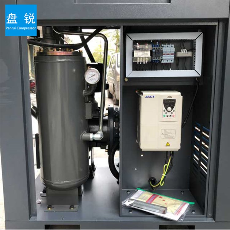 Panrui Heavy-Duty IP54 Screw Air Compressor 62dB Low Noise 7.5KW~250KW, 8bar~16bar, with 24-Month Service Guarantee