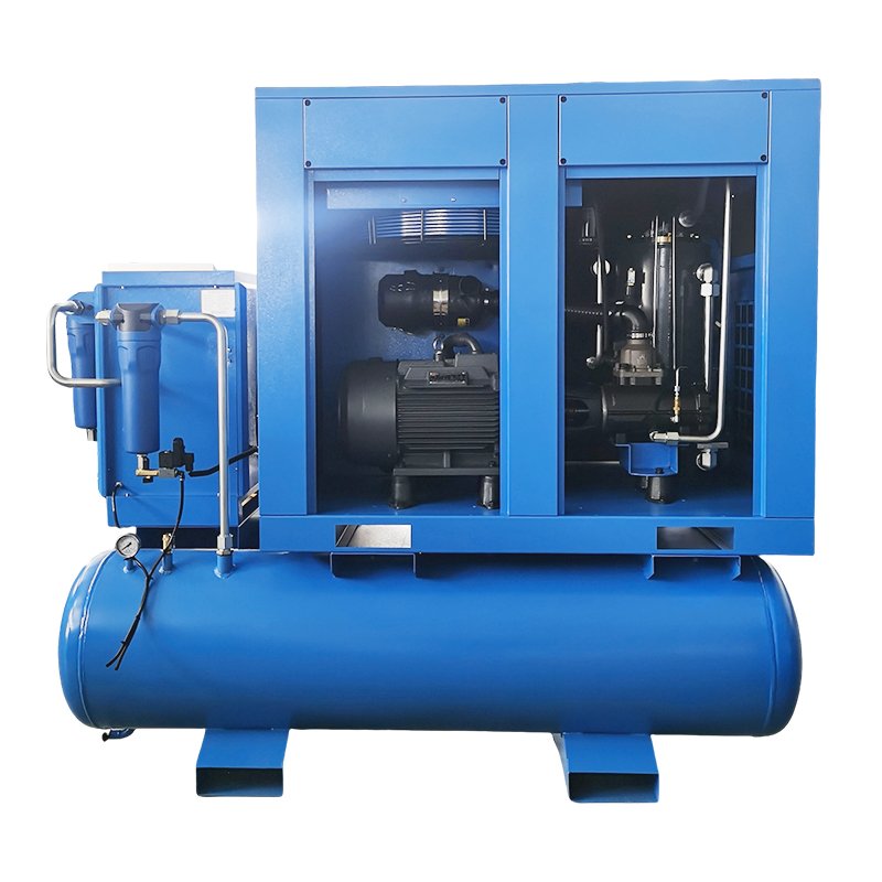 Efficient 16-BAR 4-in-1 Portable Screw Air Compressor with PLC Motor Lubricated End for Laser Cutting Stationary Configuration Option Compressor air Pump