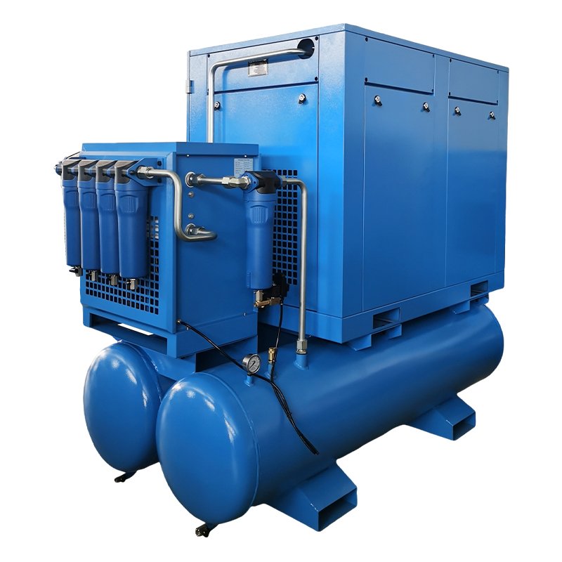 Efficient 16-BAR 4-in-1 Portable Screw Air Compressor with PLC Motor Lubricated End for Laser Cutting Stationary Configuration Option Compressor air Pump