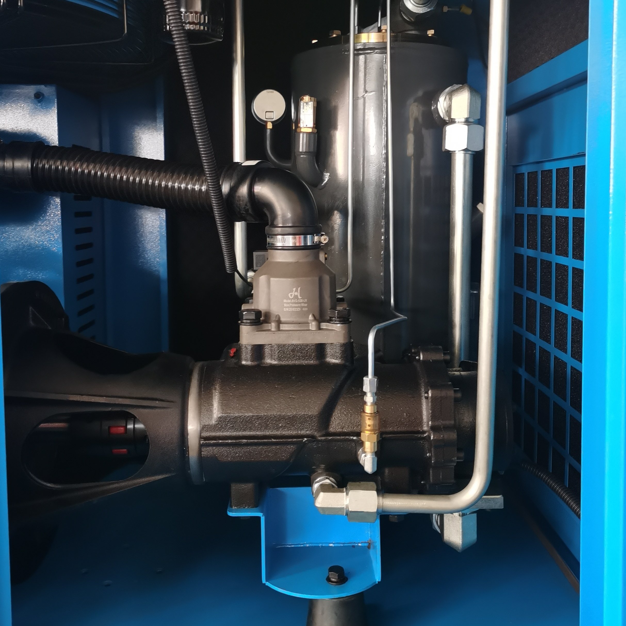 Efficient 16-BAR 4-in-1 Portable Screw Air Compressor with PLC Motor Lubricated End for Laser Cutting Stationary Configuration Option Compressor air Pump