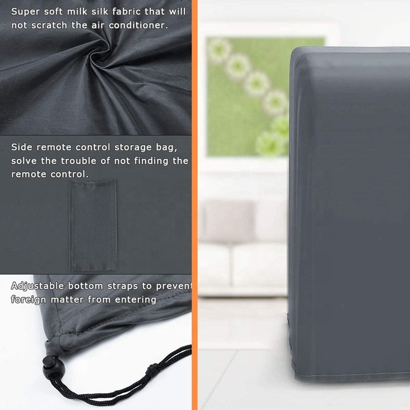 Anti-Dust Factory Direct Portable Air Conditioner Cover Gray 15 X 18 X 30inch AC Unit Cover for Portable Mobile AC