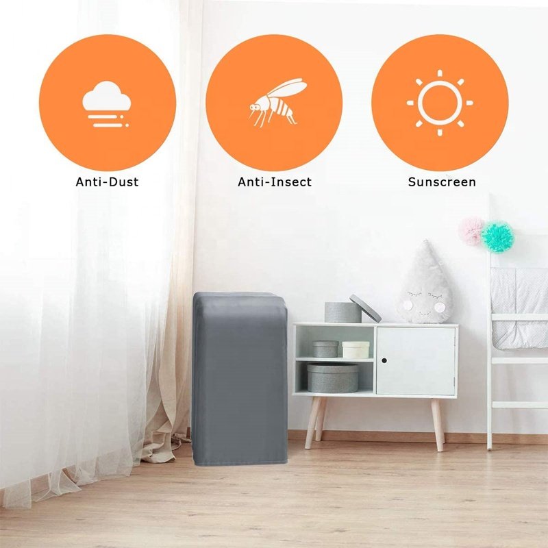 Anti-Dust Factory Direct Portable Air Conditioner Cover Gray 15 X 18 X 30inch AC Unit Cover for Portable Mobile AC