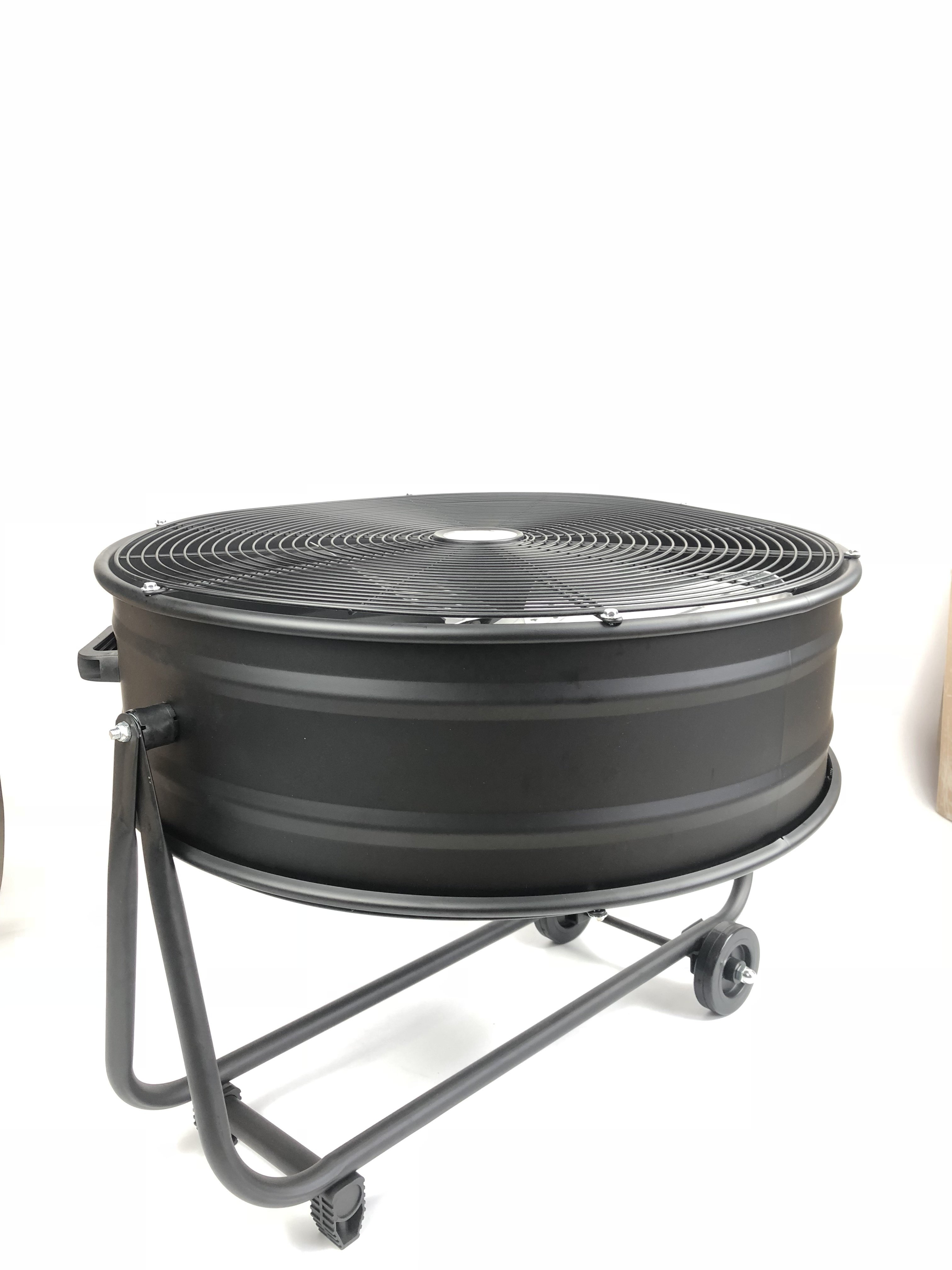 Quality Big Powerful High Speed Metal Blades 110v 220v Mobile 24" Inch Drum Fan for Commercial and Industrial Use