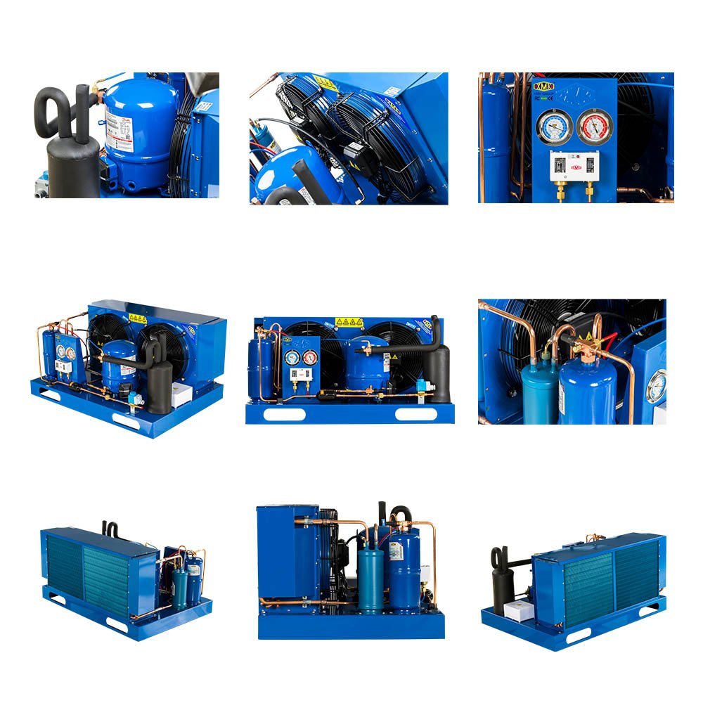Maneurop Semi-Hermetic Condensing Unit Danfoss Compressor Low Temp Cold Room Refrigeration Unit Air Cooled 2HP~15HP Outdoor Unit