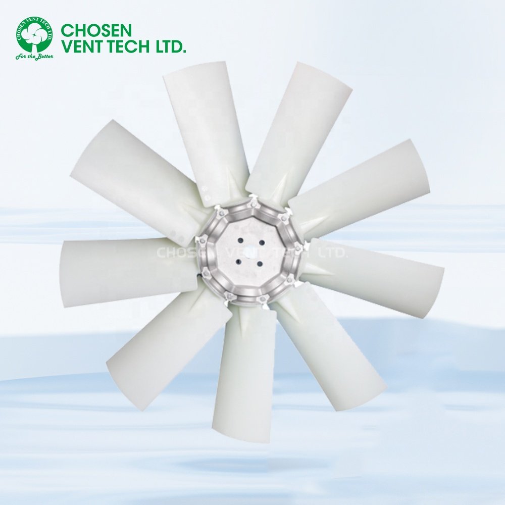 Nylon Industrial Axial Fan Blade Impeller Suitable for Generator Set Engine Cooling Engineering