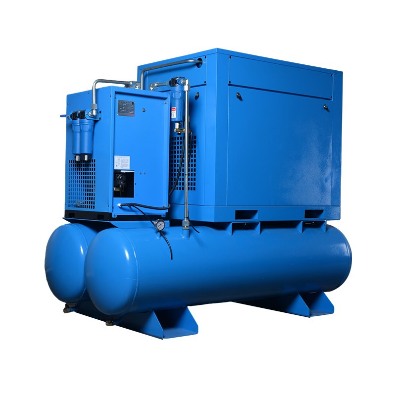 Efficient 7.5 KW 11 KW 15 KW Germany Technology Industrial Silent Rotary Screw Air Compressor With Dryer and Tank Customizable