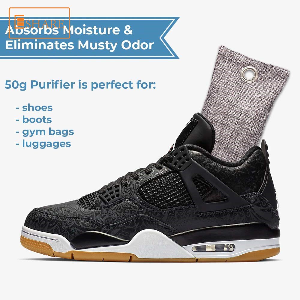 High Quality air Purifier Bag Bamboo Charcoal Shoe Deodorizer Moisture Absorber Bags
