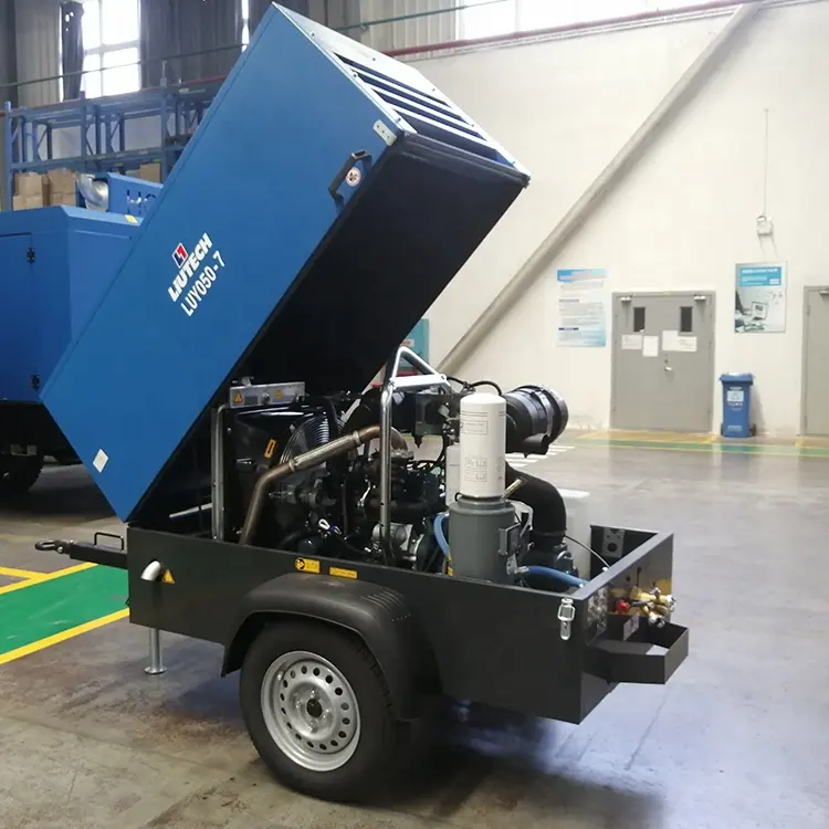 Powerful Mobile Diesel Air Compressor for Heavy-Duty Industrial Applications