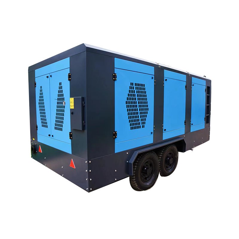 Energy Efficient 110KW 13Bar Portable Mining Mobile Sandblast air Compressor diesel