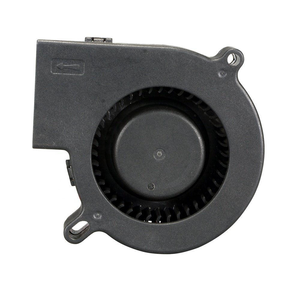 Hot Selling 75mm 12V 24V 75x75x25mm 7525 Centrifugal Blower Fan for In-Vehicle Navigation and Small Servers