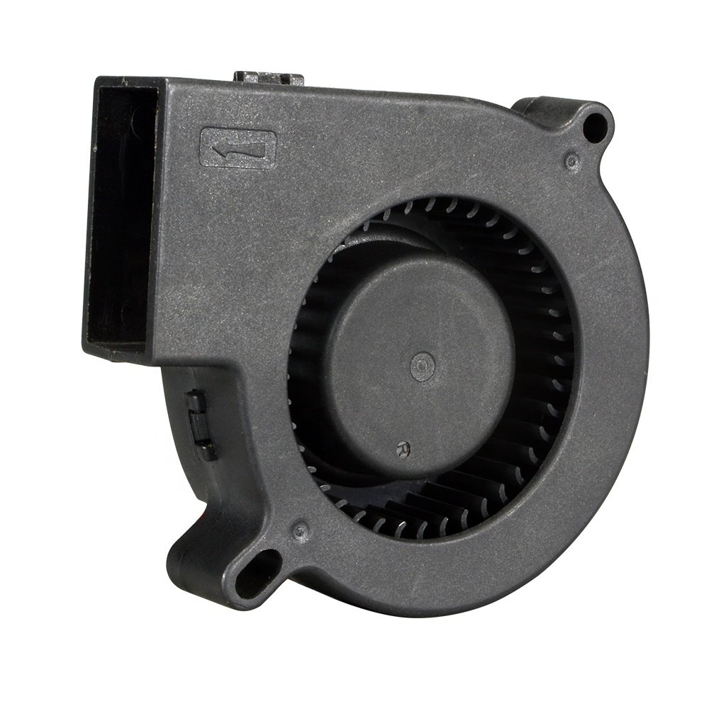 Hot Selling 75mm 12V 24V 75x75x25mm 7525 Centrifugal Blower Fan for In-Vehicle Navigation and Small Servers