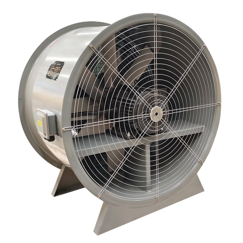 China Industrial Tunnel Marine Moving Axial Flow Fan, Exhaust Fan Local Site Tunnel Exhaust Ventilation Blower Fan