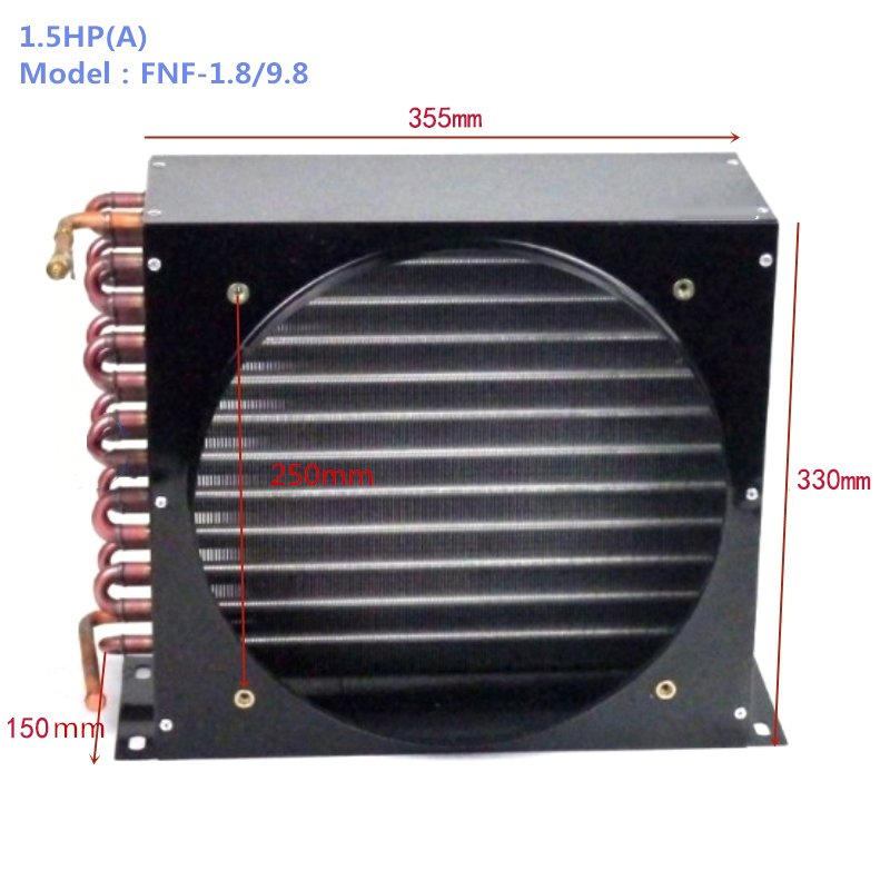 1.5HP Copper Tube Condenser Air Cooled Condenser Unit