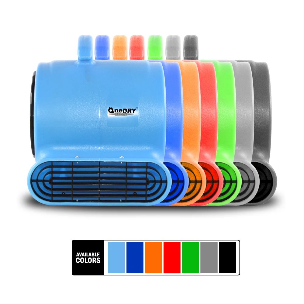 Portable Electric Industrial Air Mover Ventilator Exhaust Fan Fresh Air Blower Carpet Dryer Restoration Equipment Plastic Blades