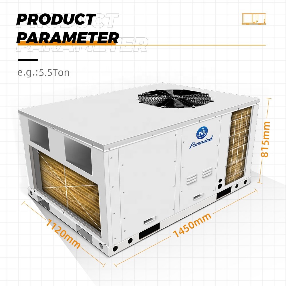 Gree Rooftop Air Conditioner 5.5 Ton - 30 Ton R410a HVAC OEM Rooftop Condenser Enerygy Savings Manufacturer Wind Free