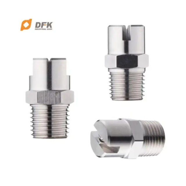 TAIWAN Stainless Steel 303/316 Water Flat Fan Spray Nozzle for Vehicles Cleaning