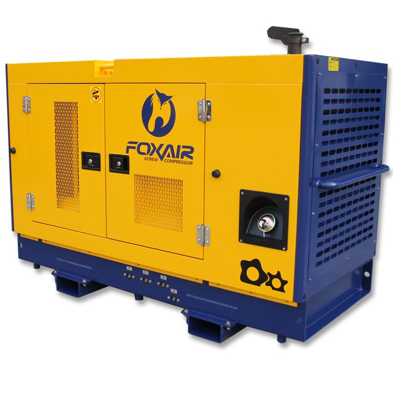 Stationary Diesel Screw Air Compressor 10m3 10bar 375CFM From Factory China