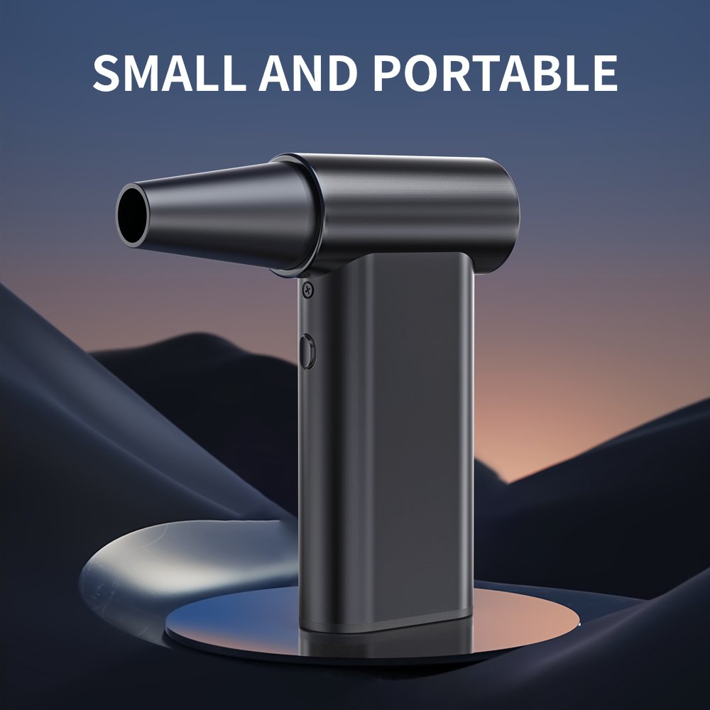 2024 New Portable Small Jet Fan 130000 RPM Cordless Dust Blower Mini Turbo Fan Air Duster 3 Speeds Jet Fan