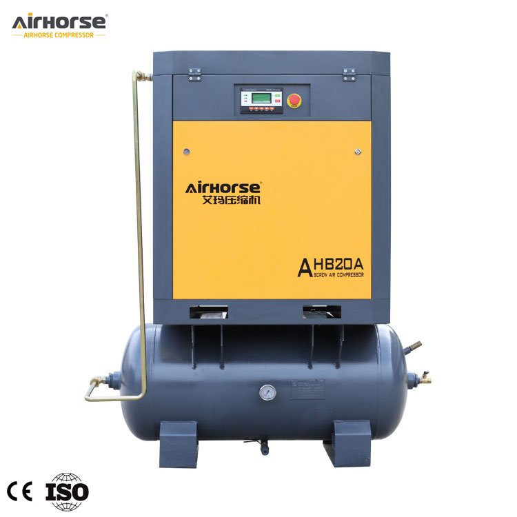 AirHorse Silent 10 HP 15 HP 20 HP Screw Air Compressor With 2-in-1 500L 300L Rotary Screw Air Type Compressor