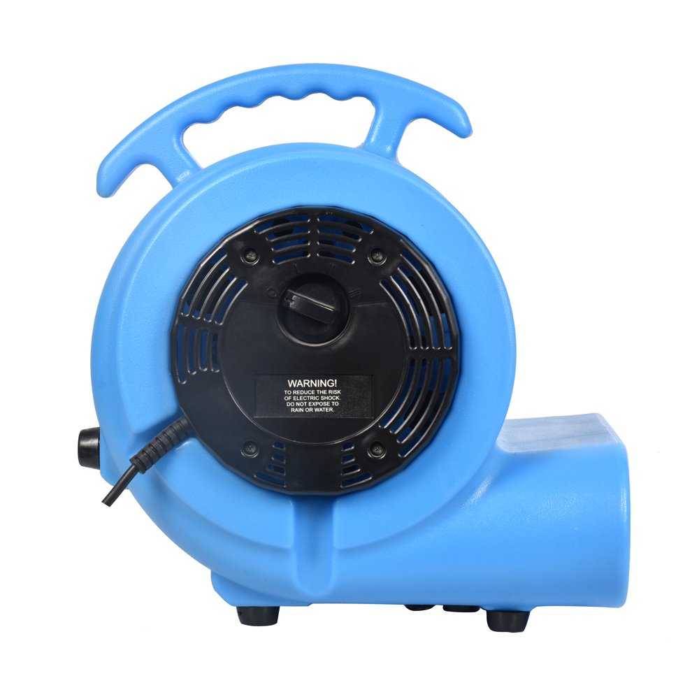 Portable Janitoral Floor Dryer Blower Fan Air Mover 1000 CFM 3-Speed 1/3 HP Floor Carpet Dryer for Drying and Cooling