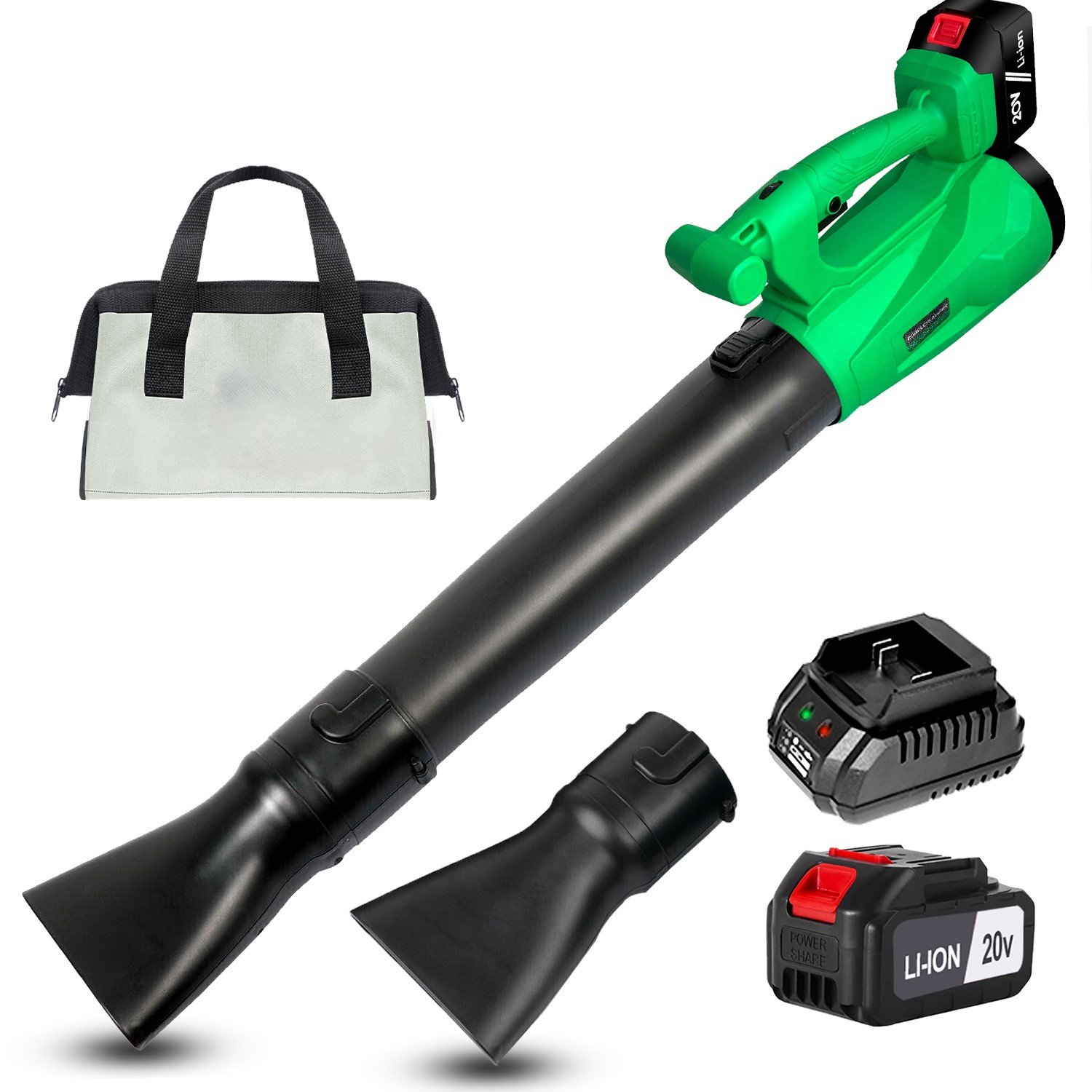 20V High Power Cordless Leaf Blower, 6 Level Speed Adjustment,US Local Warehouse