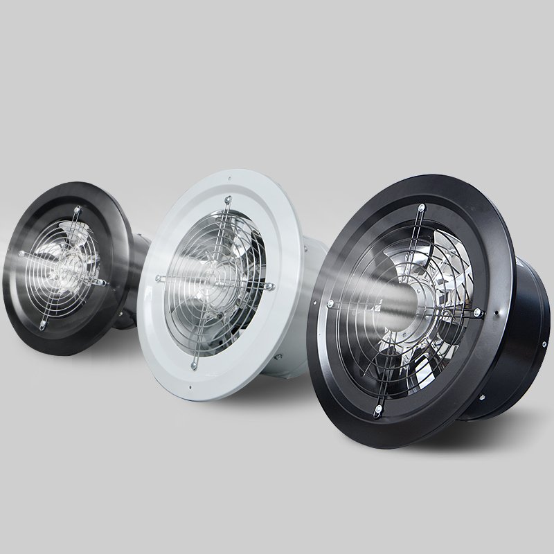 Customized OEM Brand Size Circular Recessed Metal Exhaust Fan for Kitchen 6 8 10 Inch High Speed Exhaust Fan