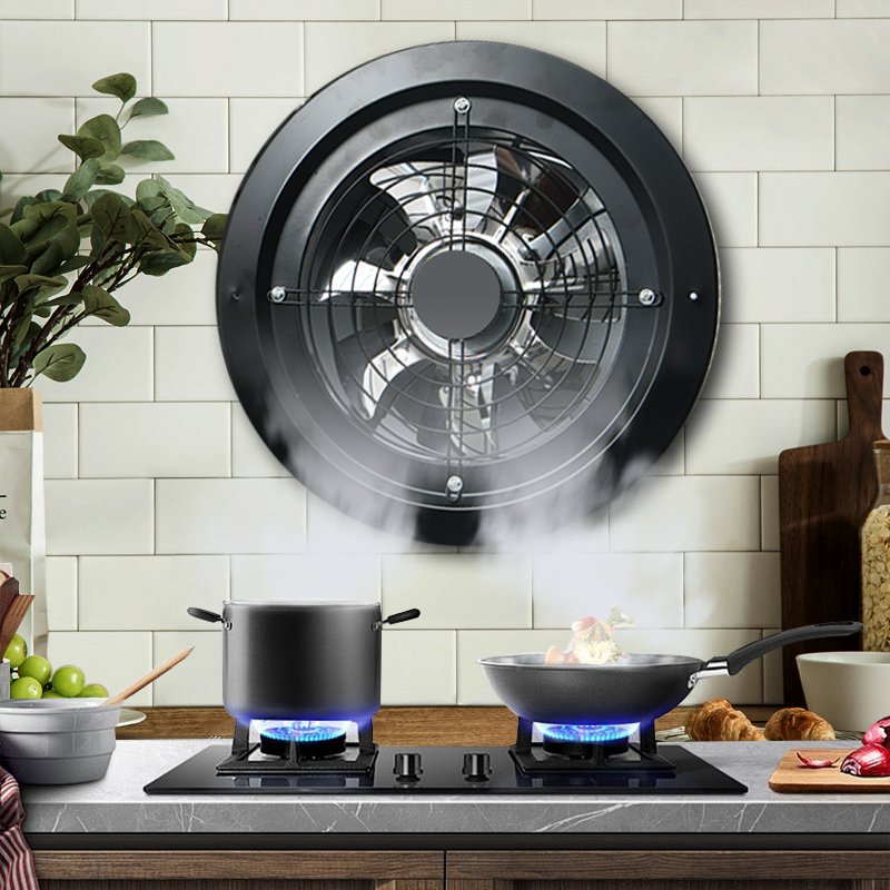 Customized OEM Brand Size Circular Recessed Metal Exhaust Fan for Kitchen 6 8 10 Inch High Speed Exhaust Fan