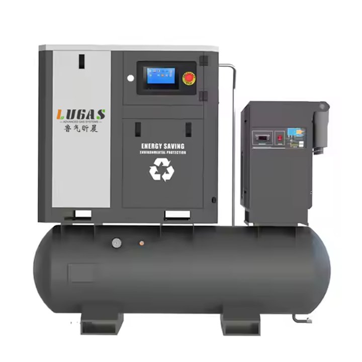 OEM Hot Selling 10hp 15hp 30hp Industrial Compressor 16bar 20bar 4 in 1 Screw Air Compressor Air for Fiber Laser Cutting