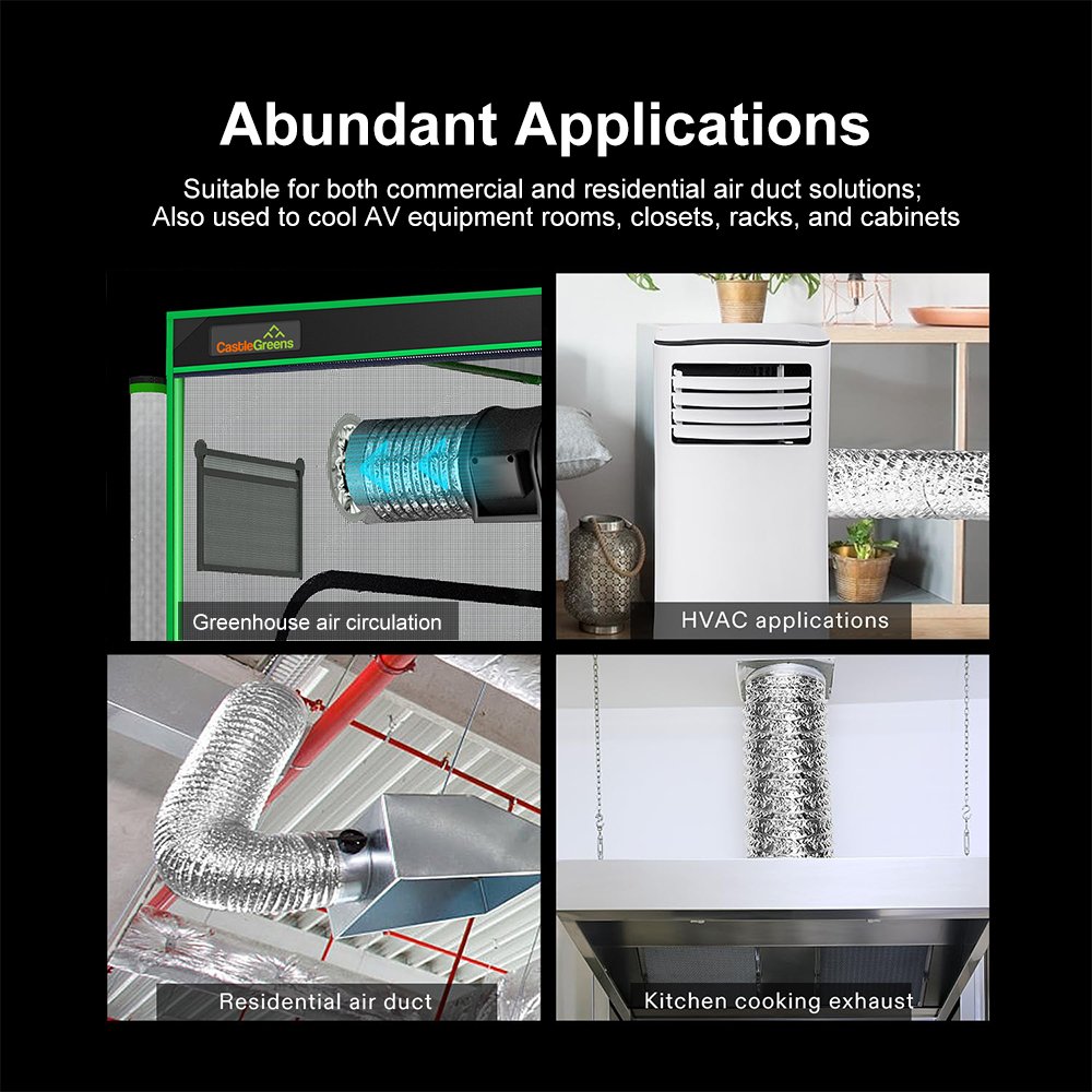 Factory High Quality Aluminum Flexible Air Condition Duct Air Vent Air Ventilation Pipe Tube Metallized Polyester Flexible Duct