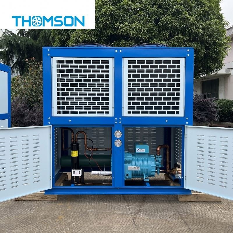 14 V Type Air-cooled Unit Low Temperature Box Type Compressor Condensing Unit